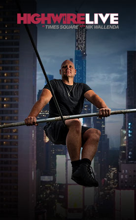 #HighwireLIVE in Times Square with Nik Wallenda
